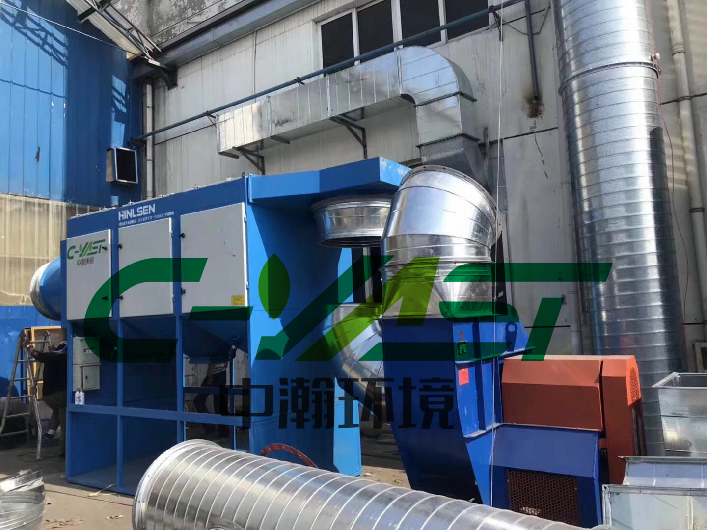 汽车生产车间整体除尘竣工-多滤筒除尘器